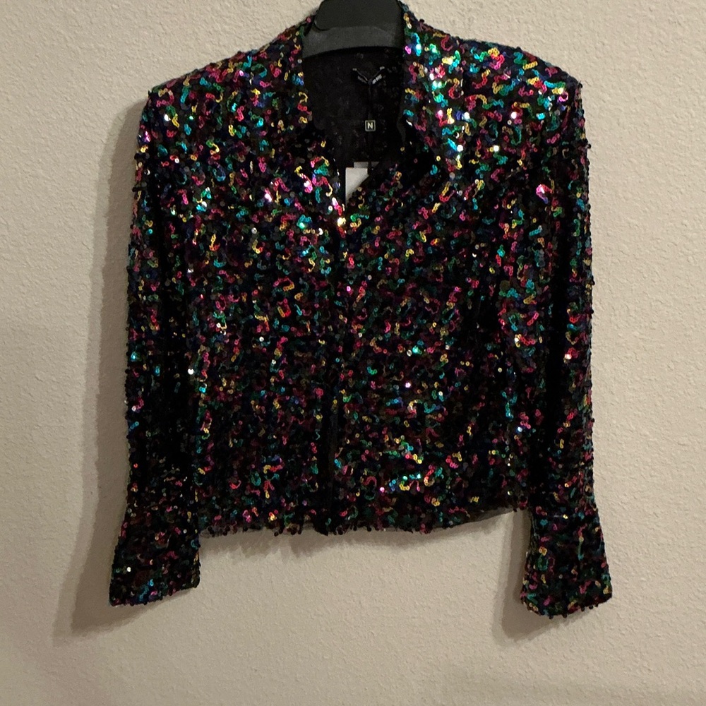 Nocturne Sequin Blazer . NEW with tags .